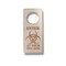 Door Hanger - Biohazard Enter at Your Own Risk 9x4in Raw Wood